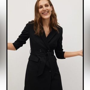 Mango double breasted blazer dress